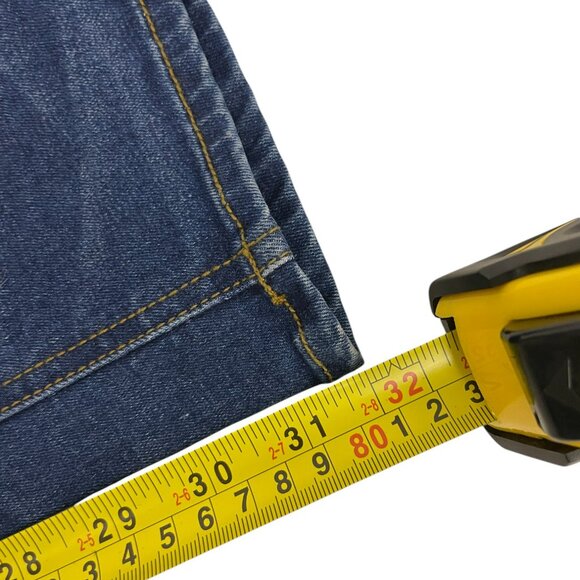 Denim United Women's Blue Denim 5 Pockets Tapered Jeans Medium Size 32 NWT - Picture 9 of 10